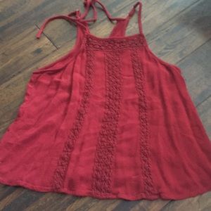 Red/burgundy tank top from hollister